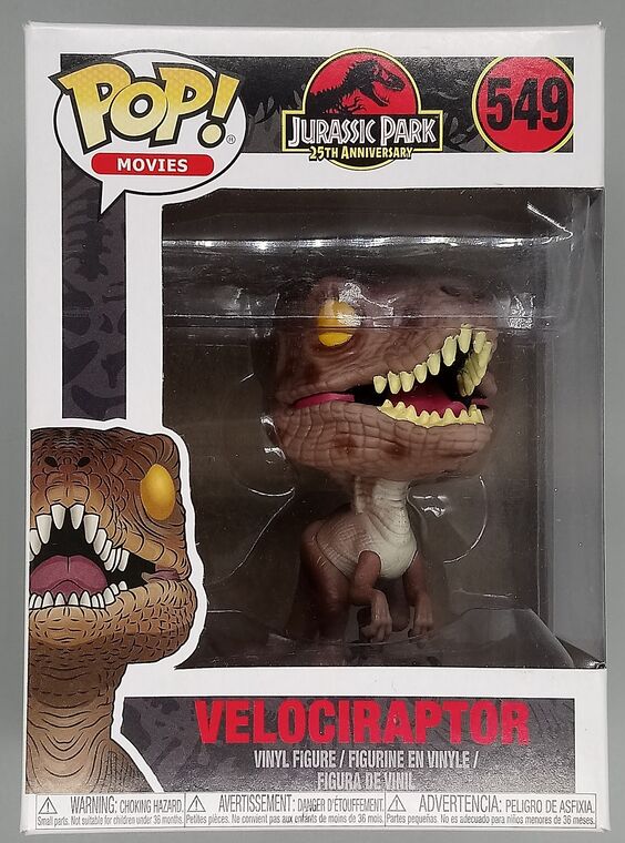 #549 Velociraptor - Jurassic Park - BOX DAMAGE