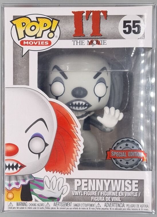 #55 Pennywise - B&W - Horror - IT