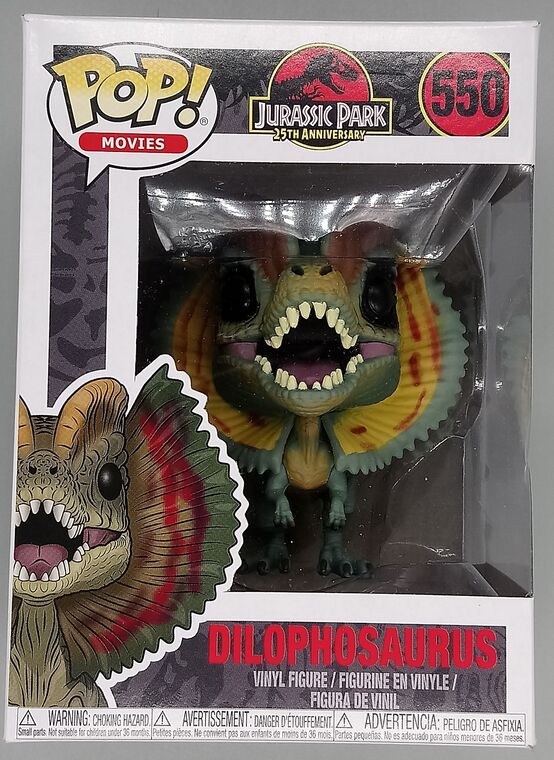 #550 Dilophosaurus - Jurassic Park - BOX DAMAGE