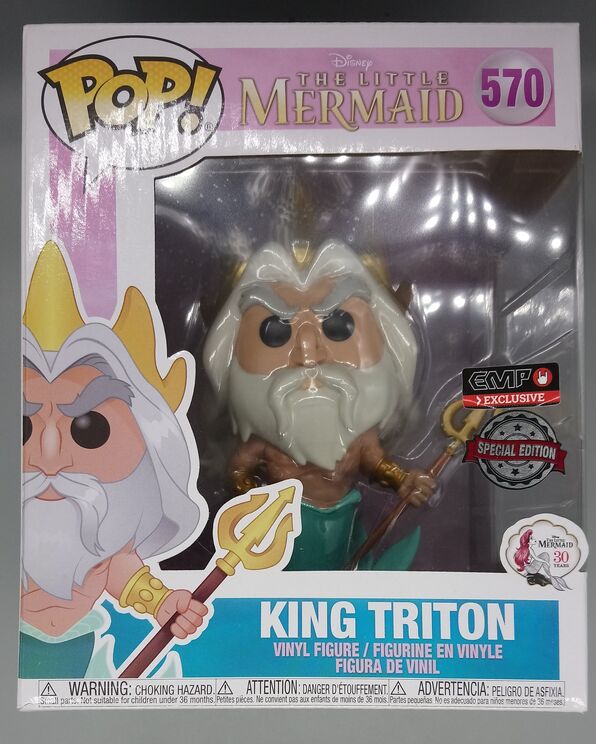 #570 King Triton - 6 Inch - Disney The Little Mermaid