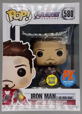 #580 Iron Man (I am Iron Man) Metallic Glow Marvel Endgame