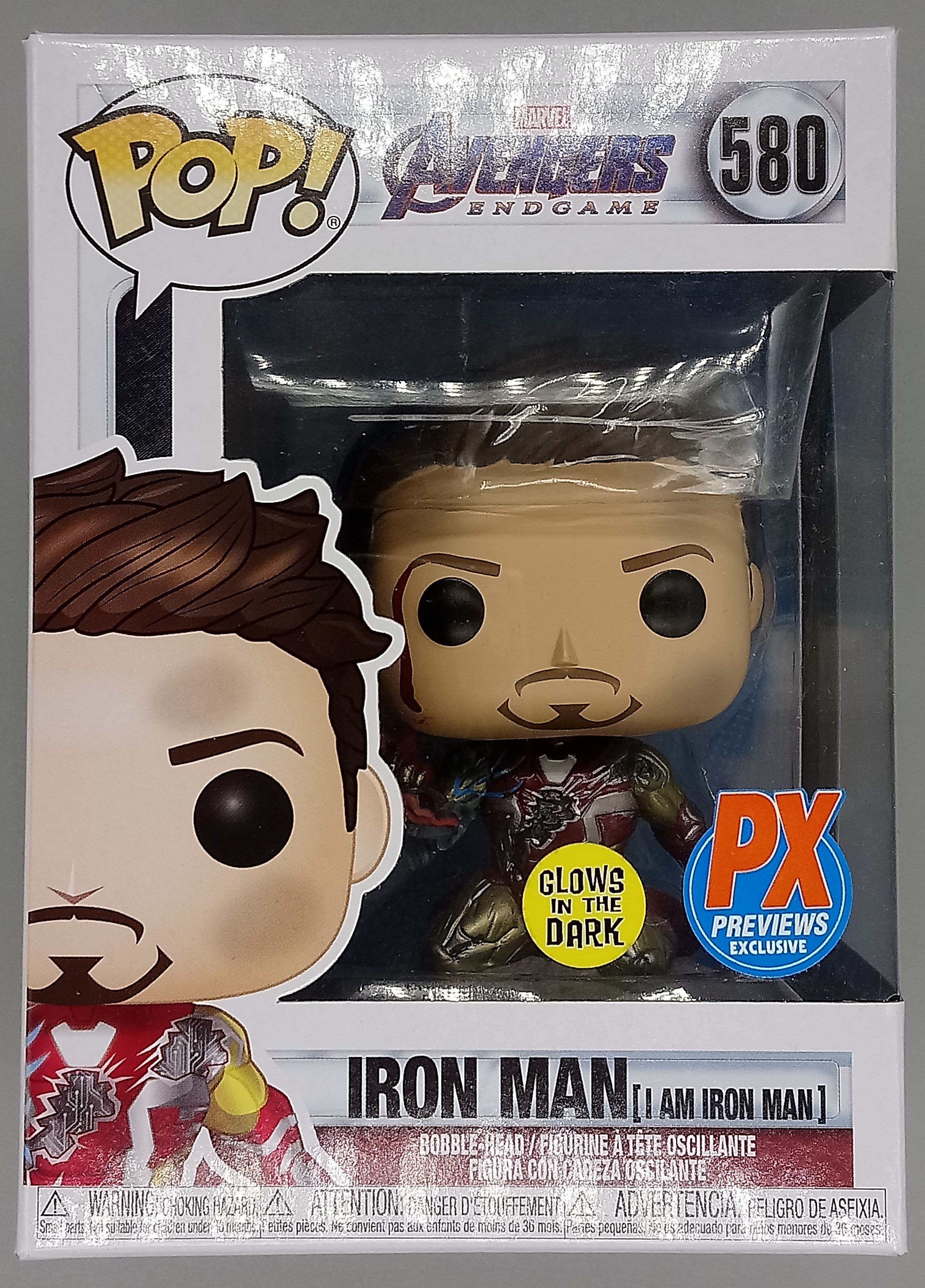 Iron Man Glow-in-the-Dark Deluxe Funko Pop! #580 Avengers Endgame PX