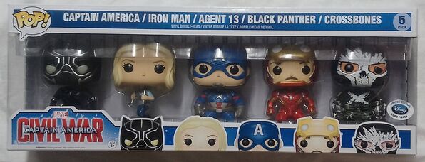 [5 Pack] Marvel Captain America Civil War Iron Man Agent 13