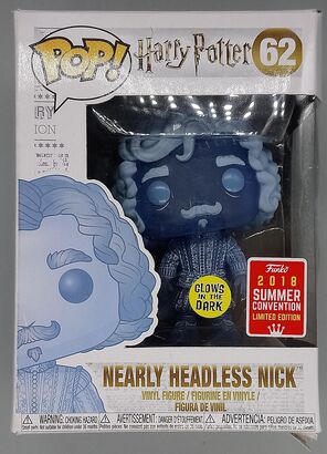 #62 Nearly Headless Nick - Glow - Harry Potter - 2018 DAMAGE