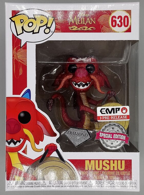 #630 Mushu (w/ Gong) - Diamond - Disney Mulan