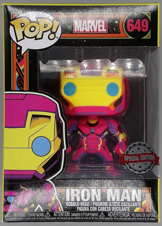 #649 Iron Man (Blacklight) - Marvel Special Edition DAMAGED
