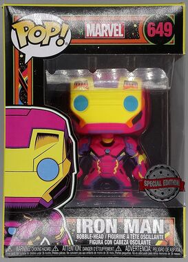 #649 Iron Man (Blacklight) - Marvel Special Edition DAMAGED