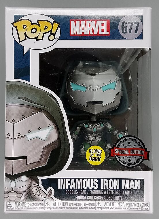 #677 Infamous Iron Man - Glow - Marvel - 30,000pc LE