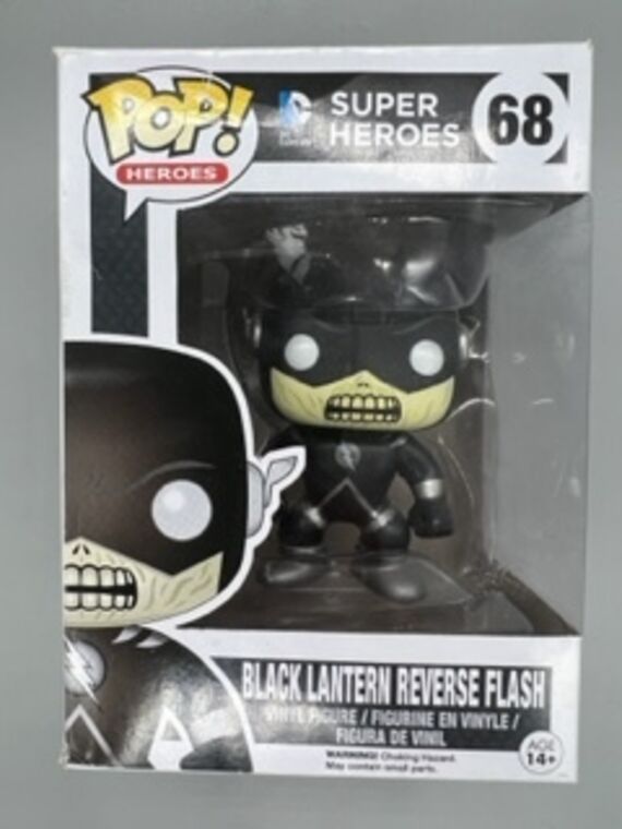 #68 Black Lantern Reverse Flash - DC Super Heroes DAMAGED
