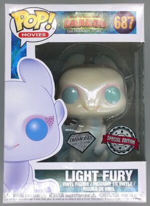 #687 Light Fury - Diamond Glitter - How To Train Your Dragon