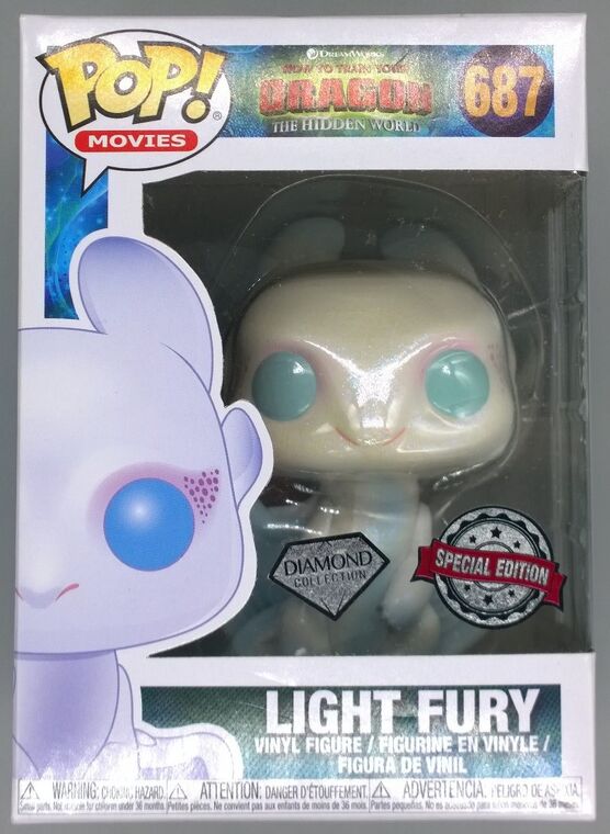 #687 Light Fury - Diamond Glitter - How To Train Your Dragon