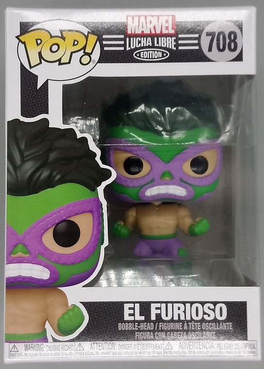 #708 El Furioso (Hulk) - Marvel Luchadores