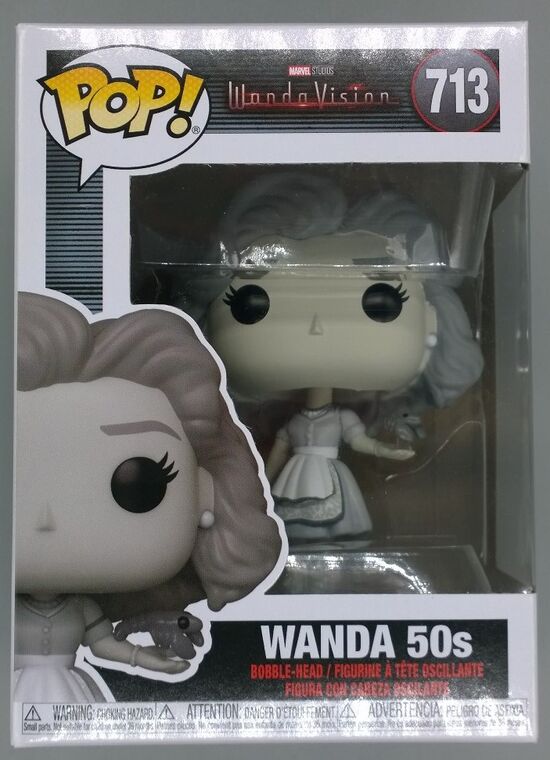 #713 50s Wanda - B&W - Marvel Wandavision