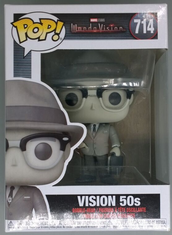#714 50s Vision - B&W - Marvel Wandavision