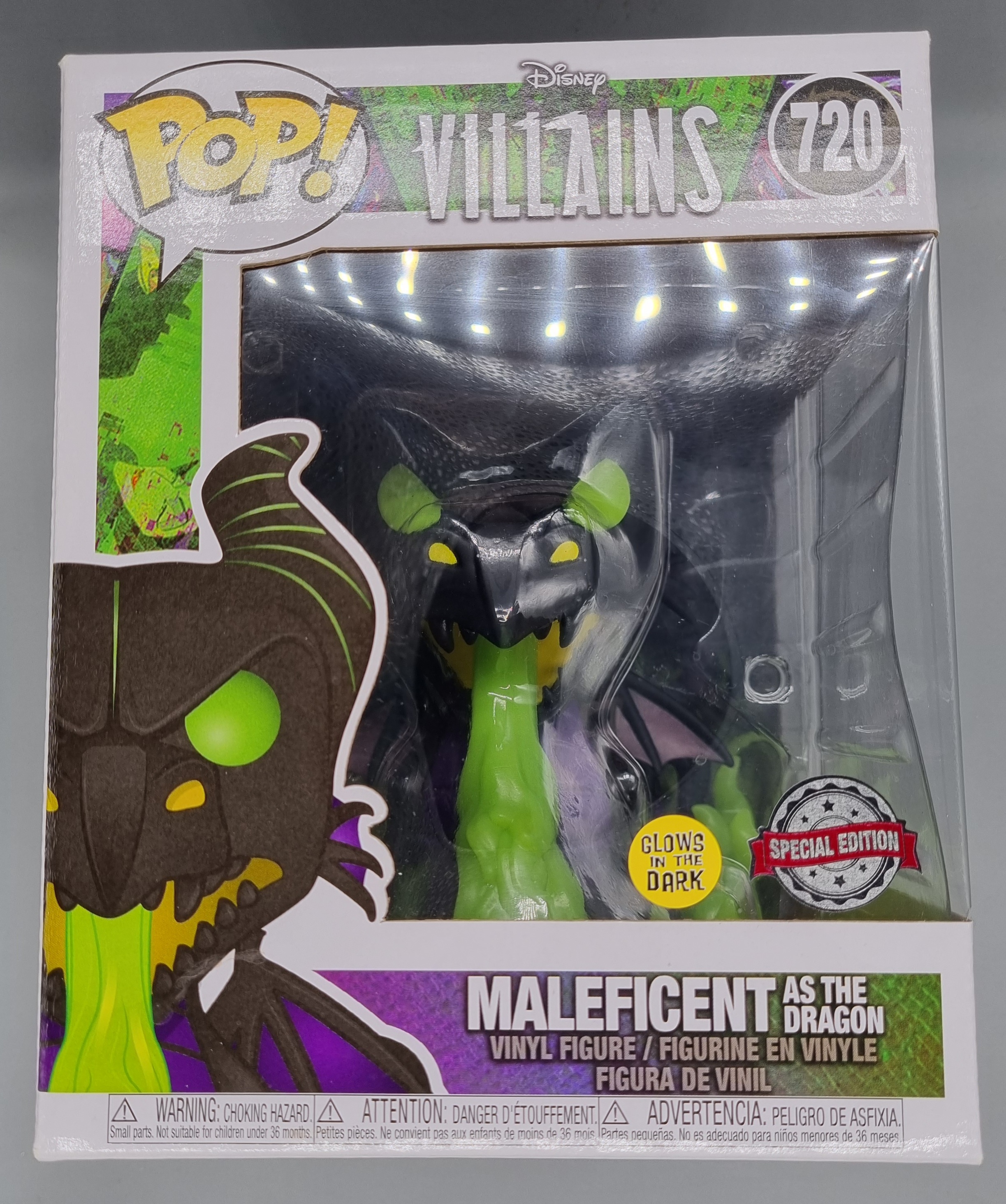 Maleficent As the Dragon / Maleficent / Funko Pop Disney 720 / Exclusive  Spécial Edition / GITD
