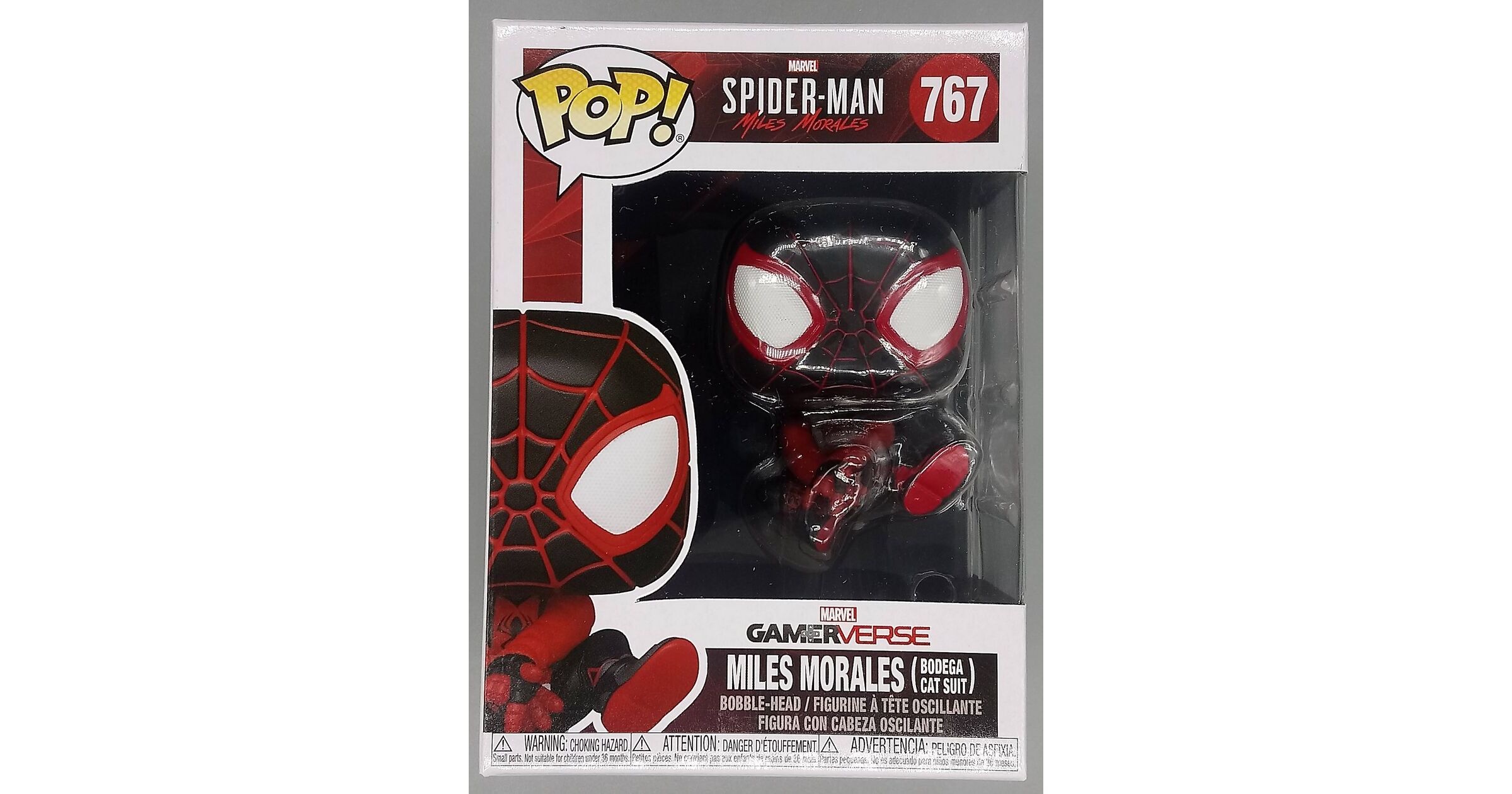 Figurine Funko Pop Miles Morales en costume chat Bodega - Spider-Man - N°767