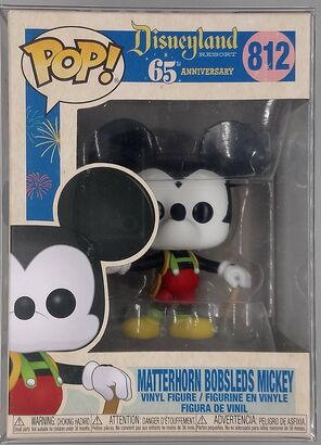 #812 Matterhorn Bobsleds Mickey Disneyland 65th Anniversary