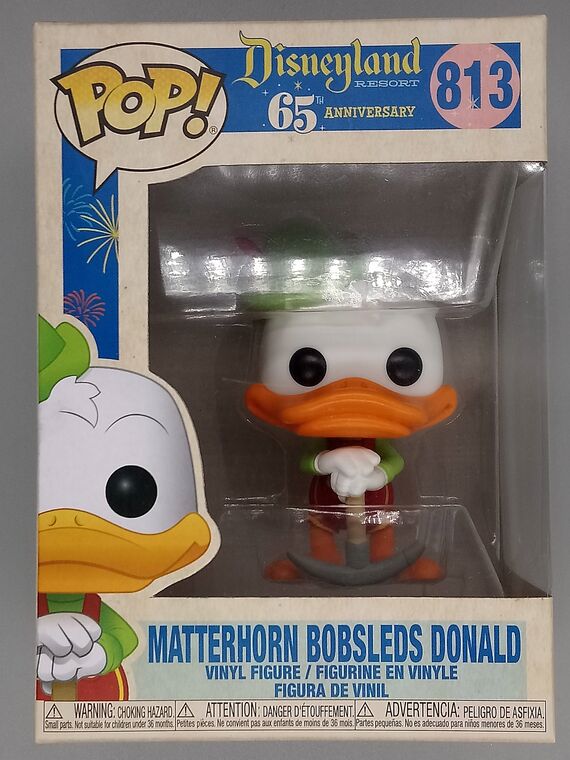 #813 Matterhorn Bobsleds Donald - Disney Disneyland Resort