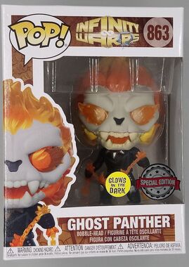 #863 Ghost Panther - Glow - Marvel Infinity Warps