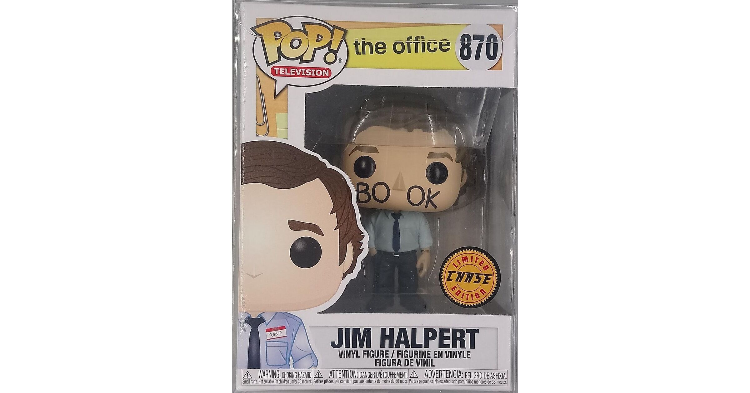 870 Jim Halpert (Bookface) Chase - The Office – Funko Pops
