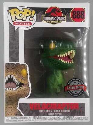 #888 Velociraptor (Green) - Jurassic Park