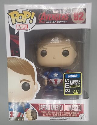 #92 Captain America (Unmasked) Marvel Avengers - 2015 Con