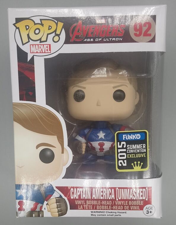 #92 Captain America (Unmasked) Marvel Avengers - 2015 Con