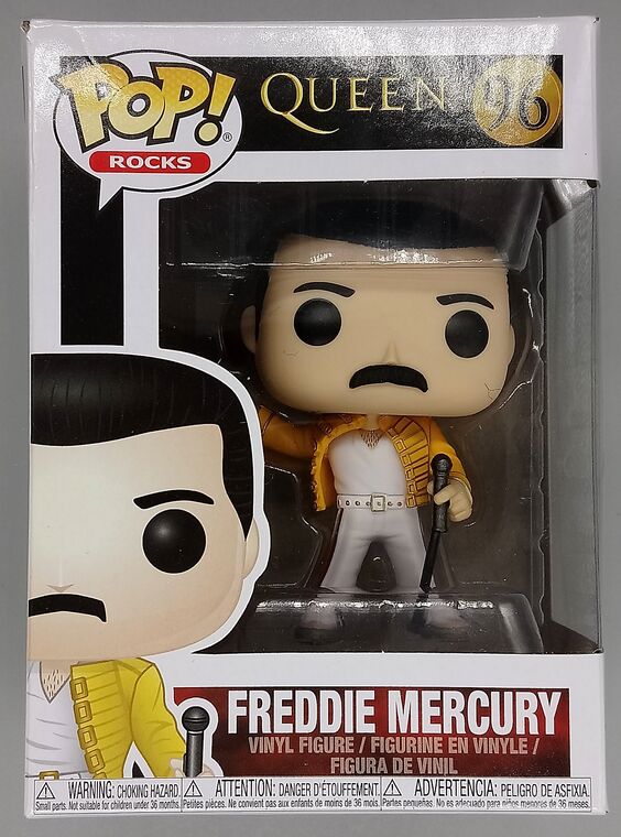#96 Freddie Mercury (Wembley 1986) Rocks - Queen BOX DAMAGE