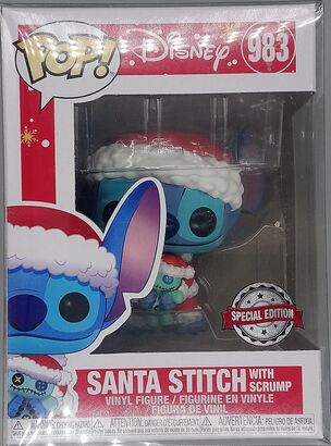 #983 Santa Stitch (with Scrump) - Disney Lilo & Stitch