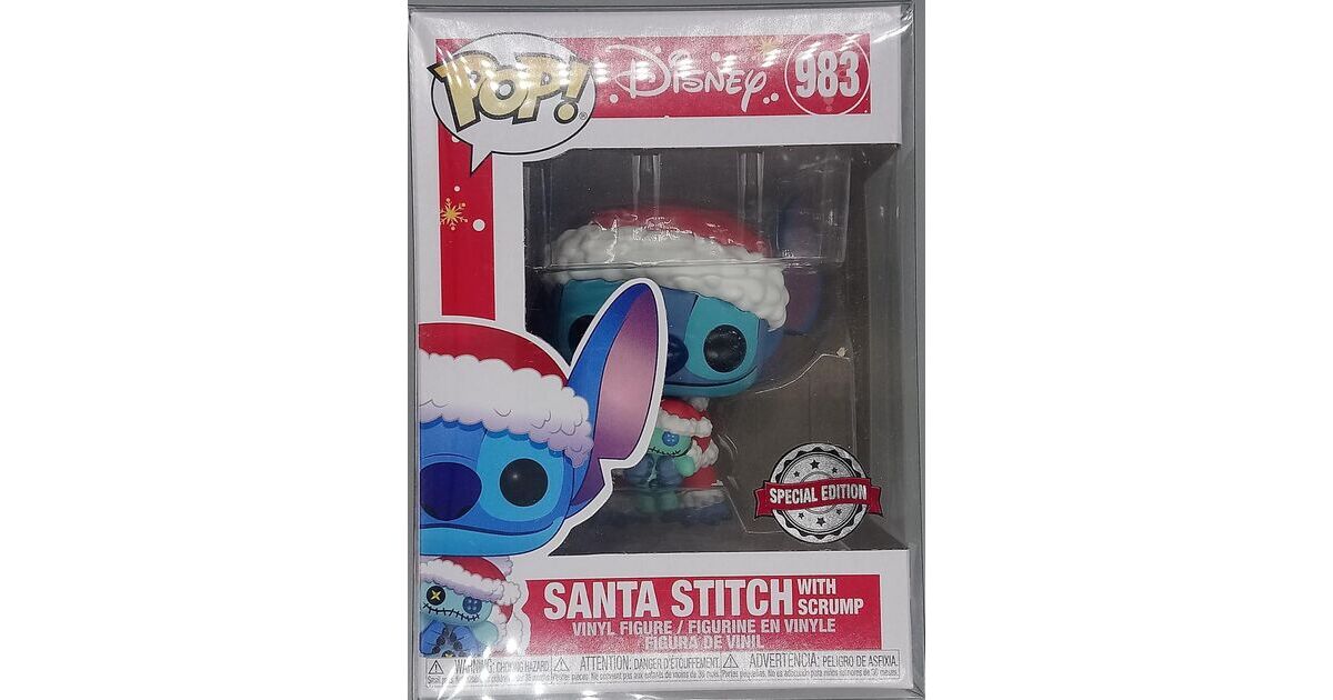 Funko POP! Disney Lilo & Stitch - Santa Stitch with Scrump #983