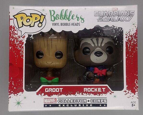 [2 Pack] Groot/Rocket (Bobblers) - Marvel Guardians of the