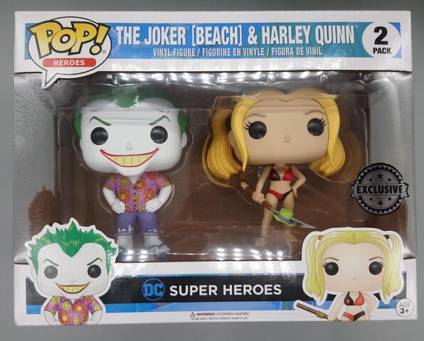 [2 Pack] The Joker & Harley Quinn (Beach) - DC - Exclusive