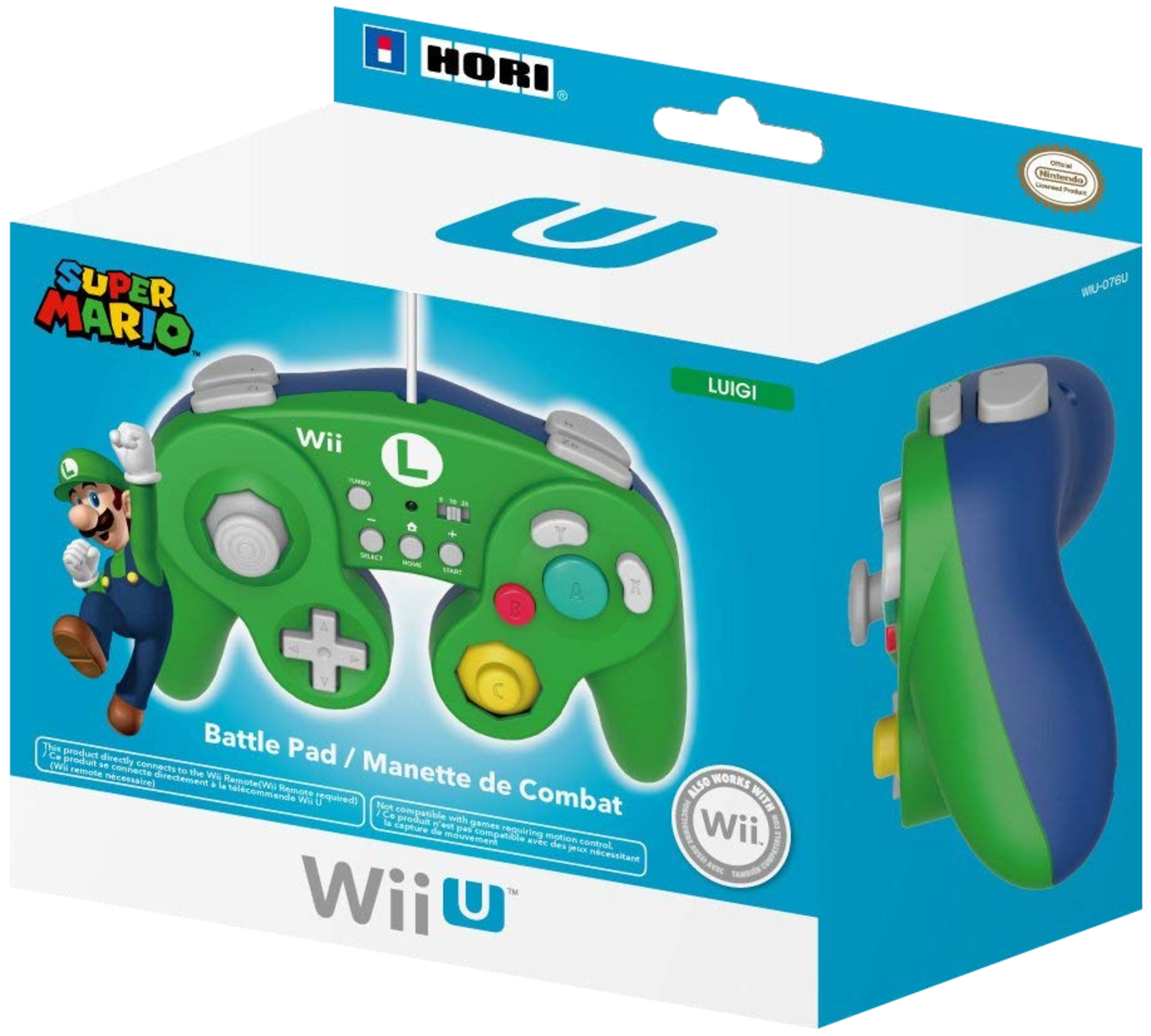 Nintendo Classic Mini Controller (Luigi) Wii or WiiU