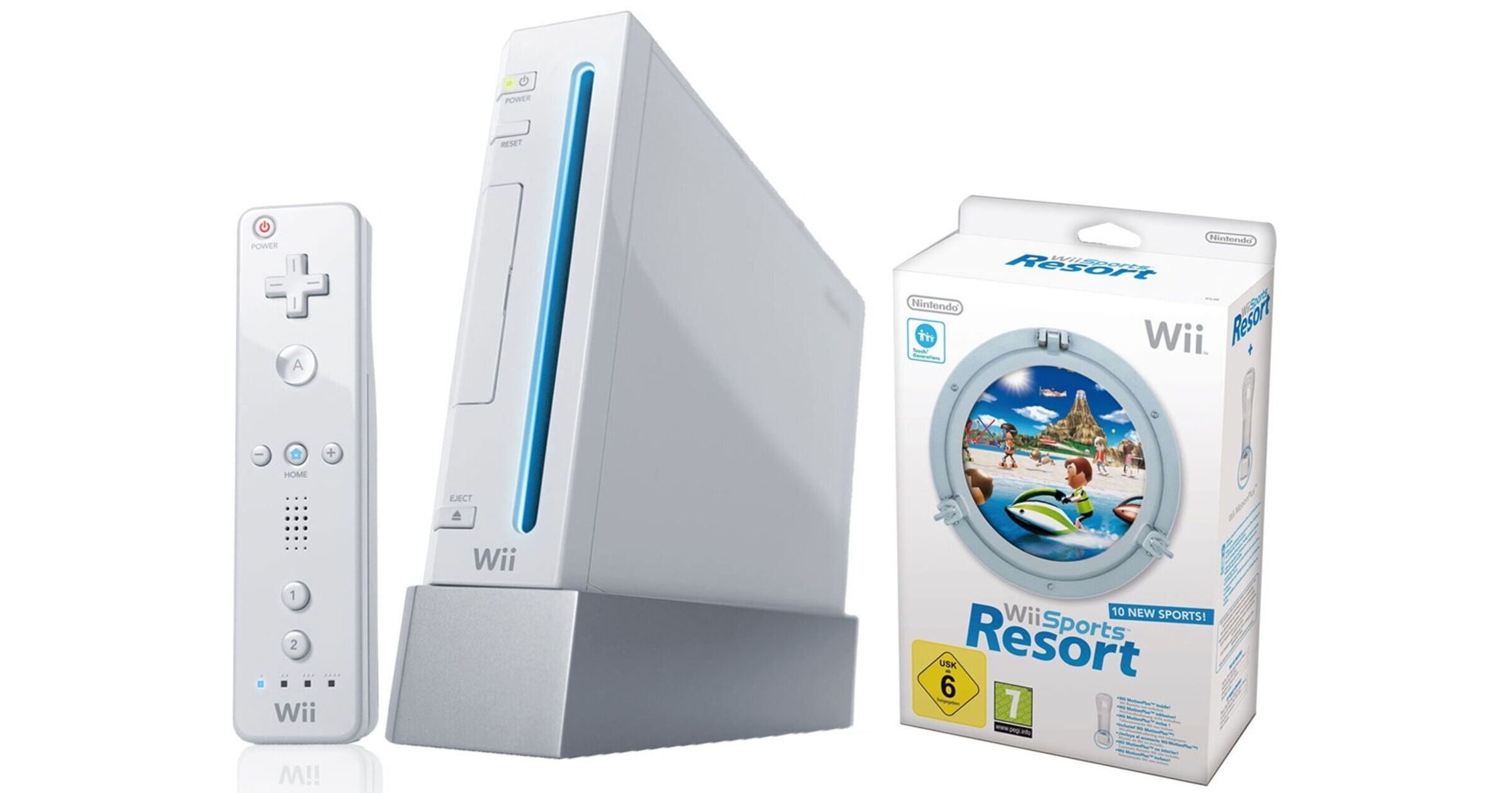 Nintendo Wii Console Sports Resort Pack White