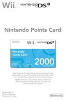 2000 Nintendo Points for Wii/DSi