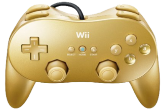 Wii Classic Controller Pro - Gold
