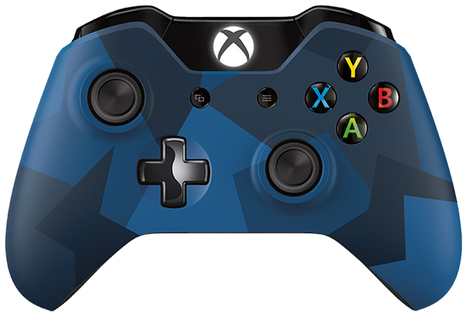 Blue camo xbox one best sale controller wireless