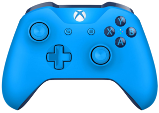 Official Xbox One Wireless Controller (Blue Vortex)