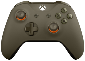 Official Xbox One Wireless Controller (3.5) Green/Orange