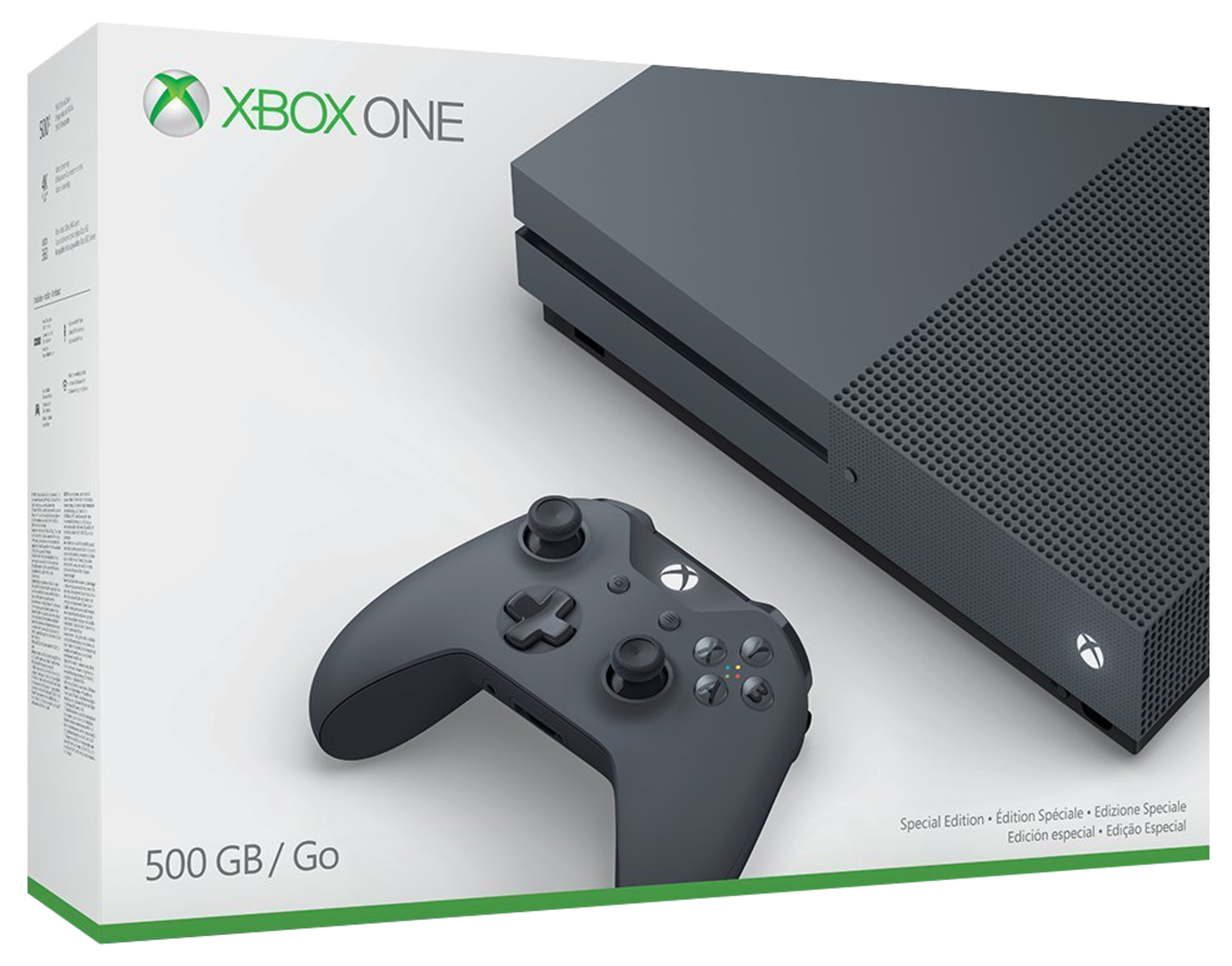 Xbox One S Console Storm Grey (500GB)