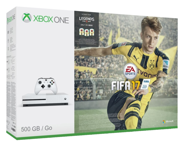 Xbox One S Console White FIFA 17 Bundle (500GB)