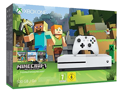 Xbox One S 500gb with Minecraft Box - Movie Galore